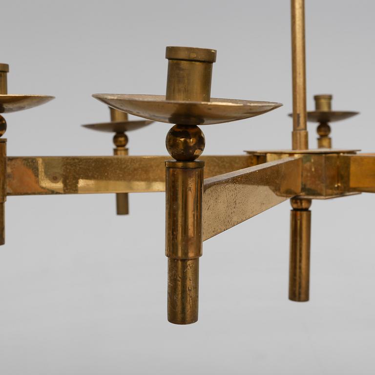 TAKLAMPA, mässing, Sölve Carlsson, 1900-talets andar hälft.