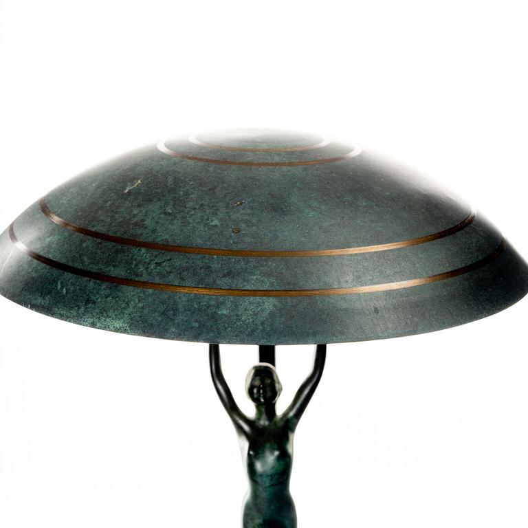 Bordslampa, art deco, 1920/30-tal.