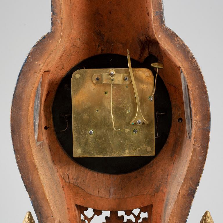 A North European mantel clock, late 18th century.