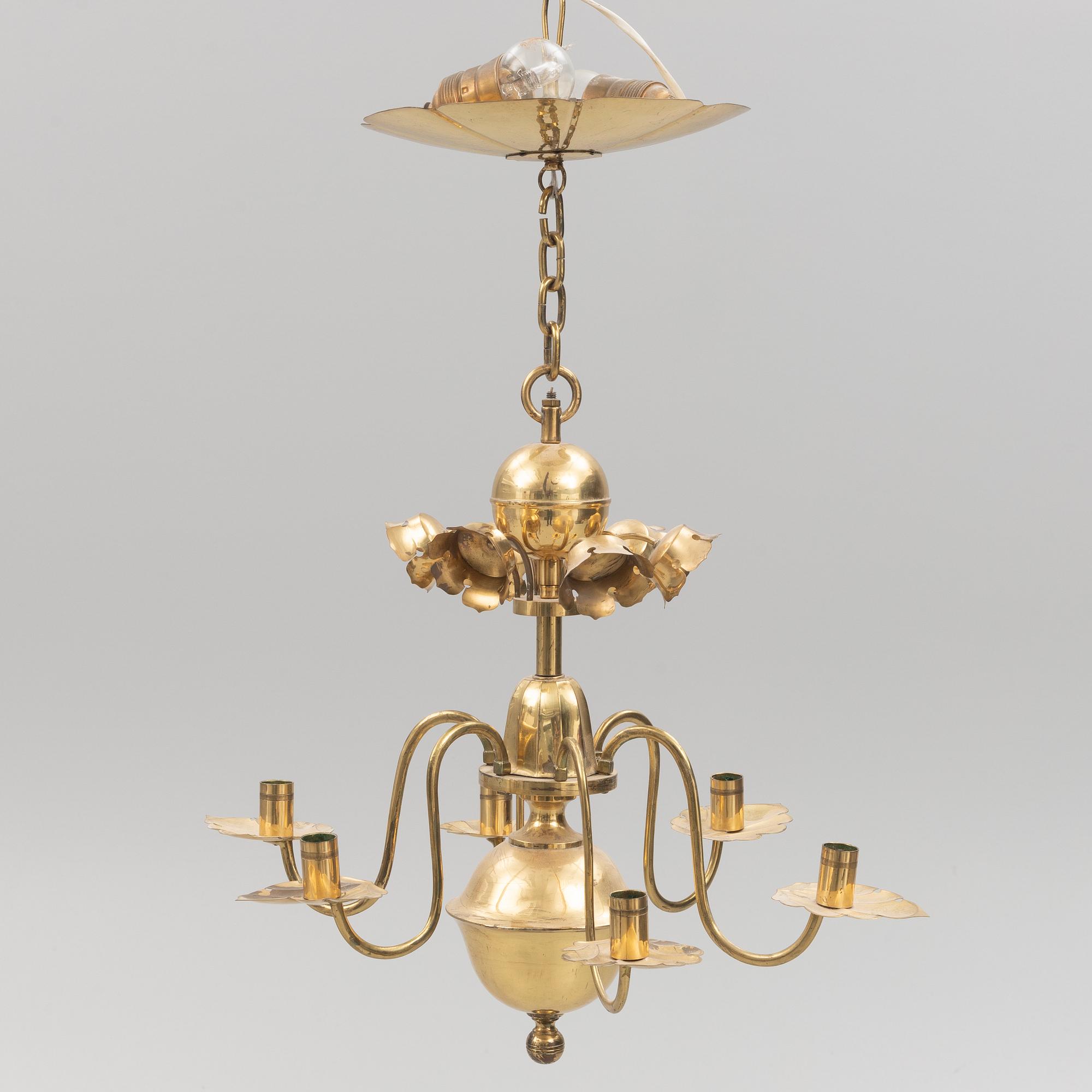 A chandelier, possibly Firma Lars Holmström, Arvika.