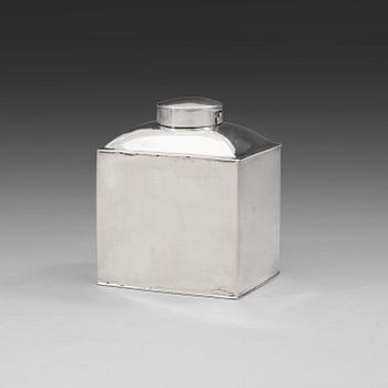 771. A Finish 18th century silver tea-box, marks of Henrik Petman, Wiborg (1776-1799).