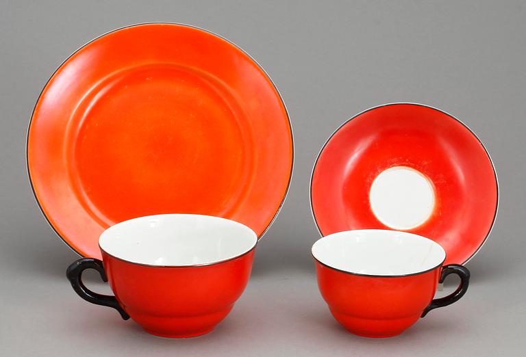 KAFFESERVIS, 29 delar, porslin, Gefle.
