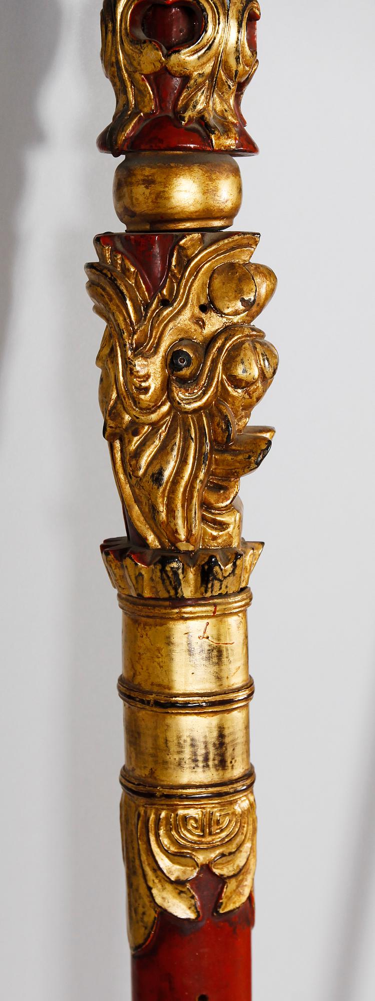 DEKORELEMENT, 2 st, orientaliska, 1800-tal.