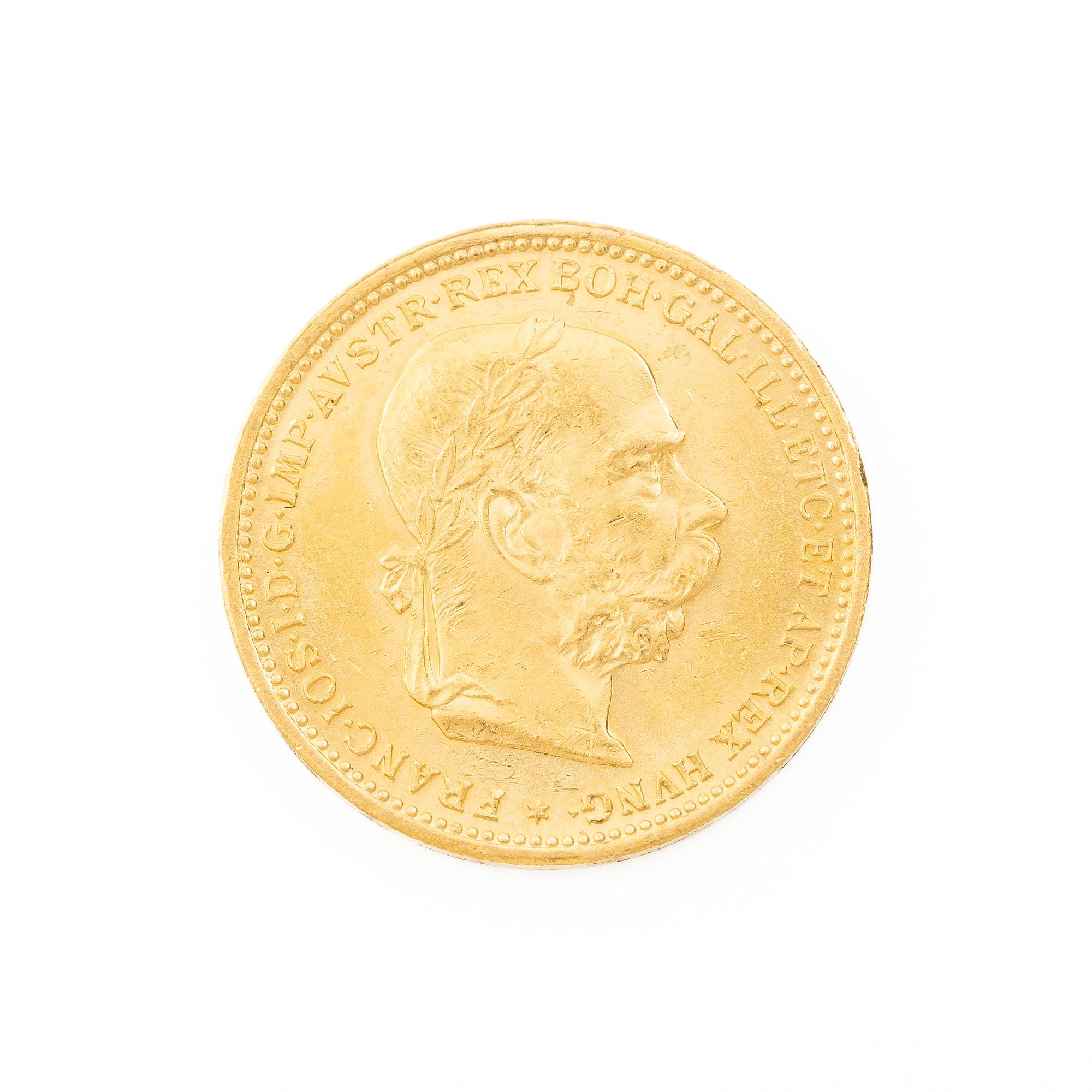 Gold coin, Austria-Hungary, 20 Corona, 1896.