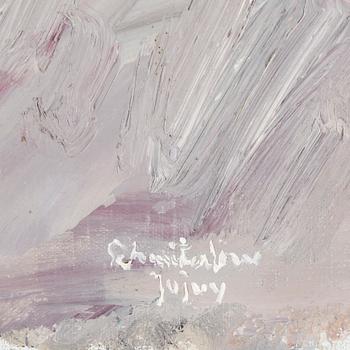 BERTRAM SCHMITERLÖW, oil on canvas, signed, Jujuy (province in Argentina).