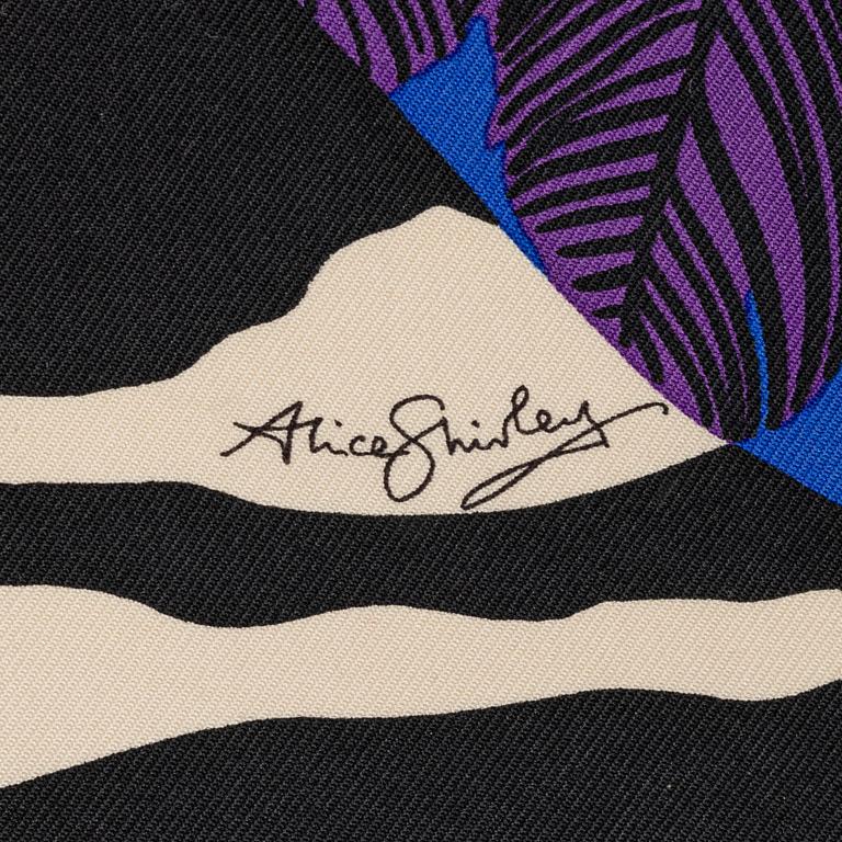 Hermès, a twill silk 'Zebra Pegasus' scarf.