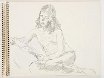 Lotte Laserstein, Sketchbook with approximately 42 drawings, of which 1 is signed.