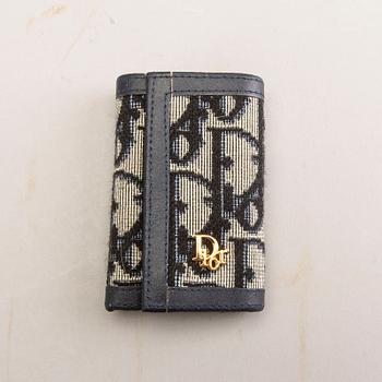 Christian Dior, bag and wallet / key holder, 1970s-80s.