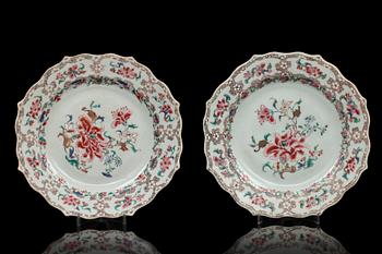 TALLRIKAR, 4 st. Porslin. Kina 1700-tal.