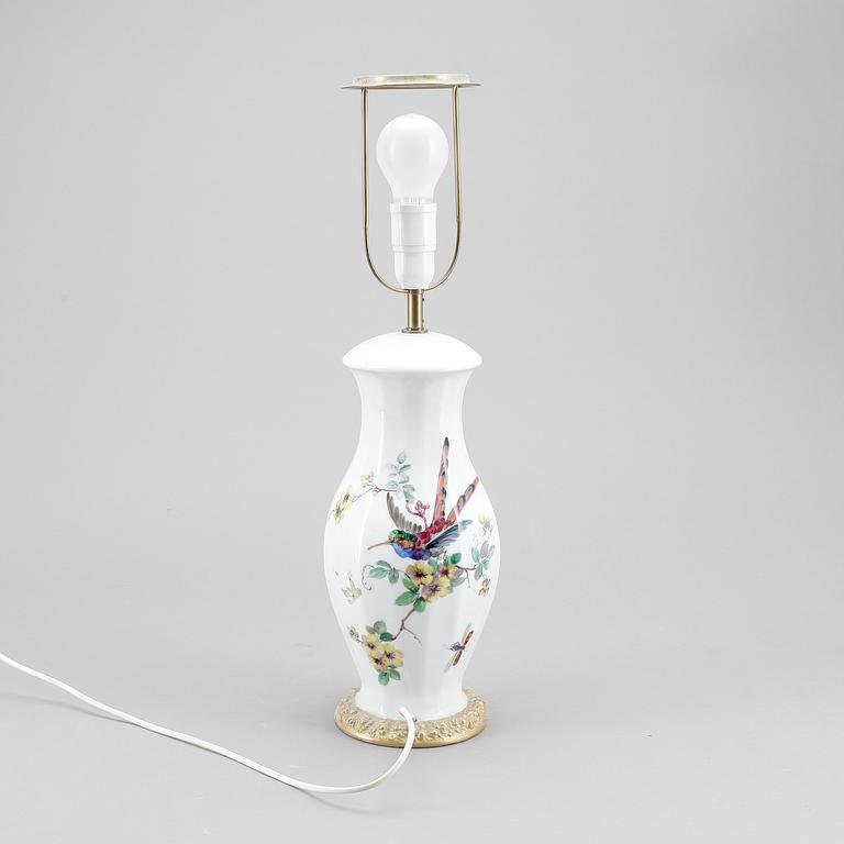 BORDSLAMPA, porslin, Rosenthal, 1900-tal.