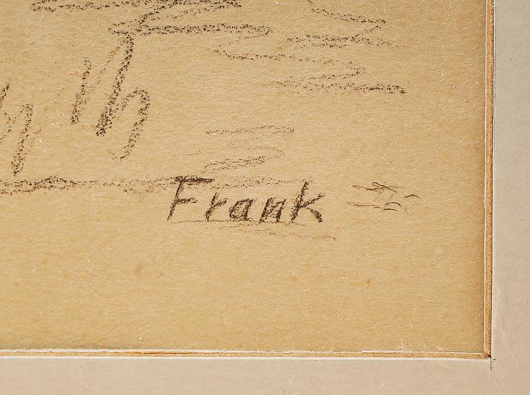 JOSEF FRANK, teckning, sign.