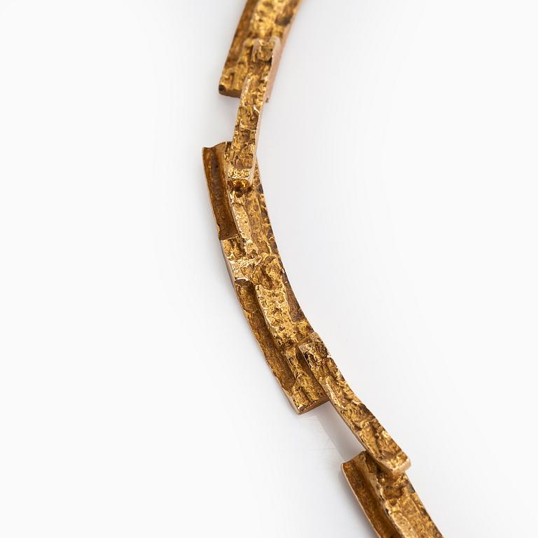 Björn Weckström, kaulakoru, "Tunturi", 14K kultaa. Lapponia 1976.