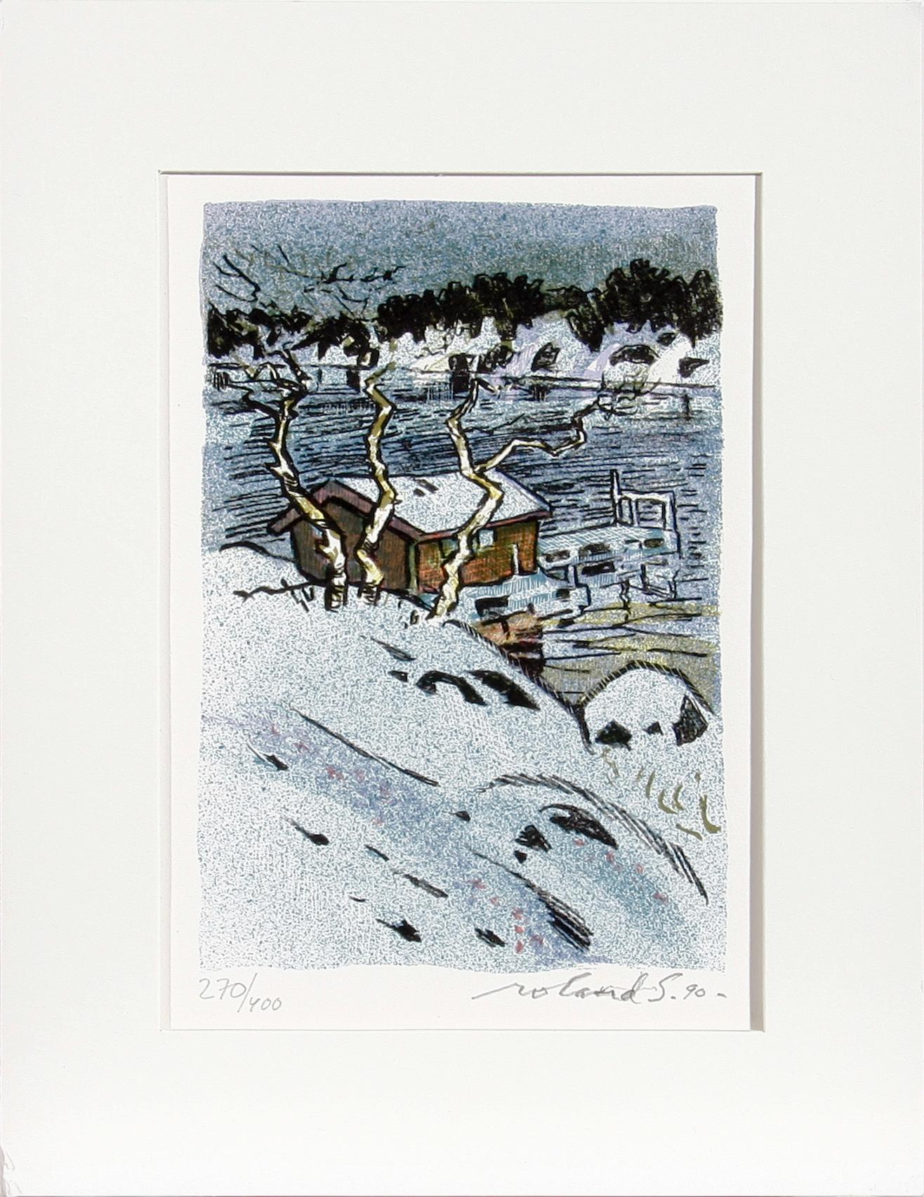 ROLAND SVENSSON, färglitografier, 4 st, sign, dat 90 o numr 270/400.
