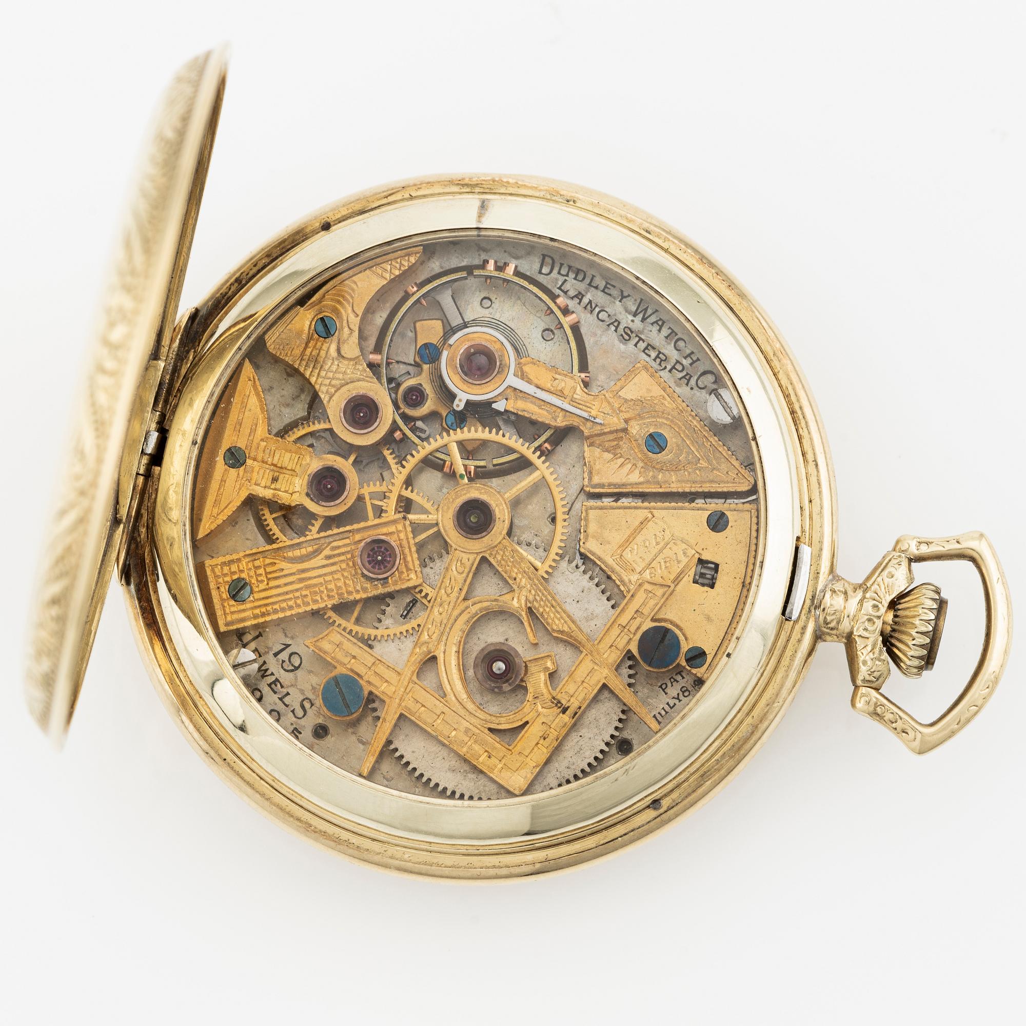 Masonic pocket watch hot sale
