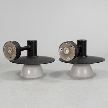 A pair of black painted "Stockholm 370" outdoor lights by Olle Andersson for Ateljé Lyktan.