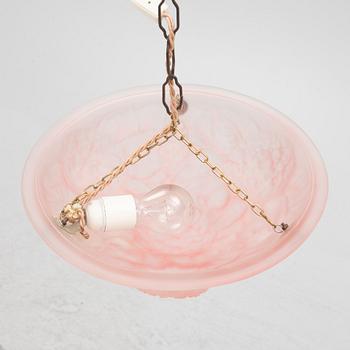 Takampel, glas, troligen Frankrike, 1900-talets första hälft.