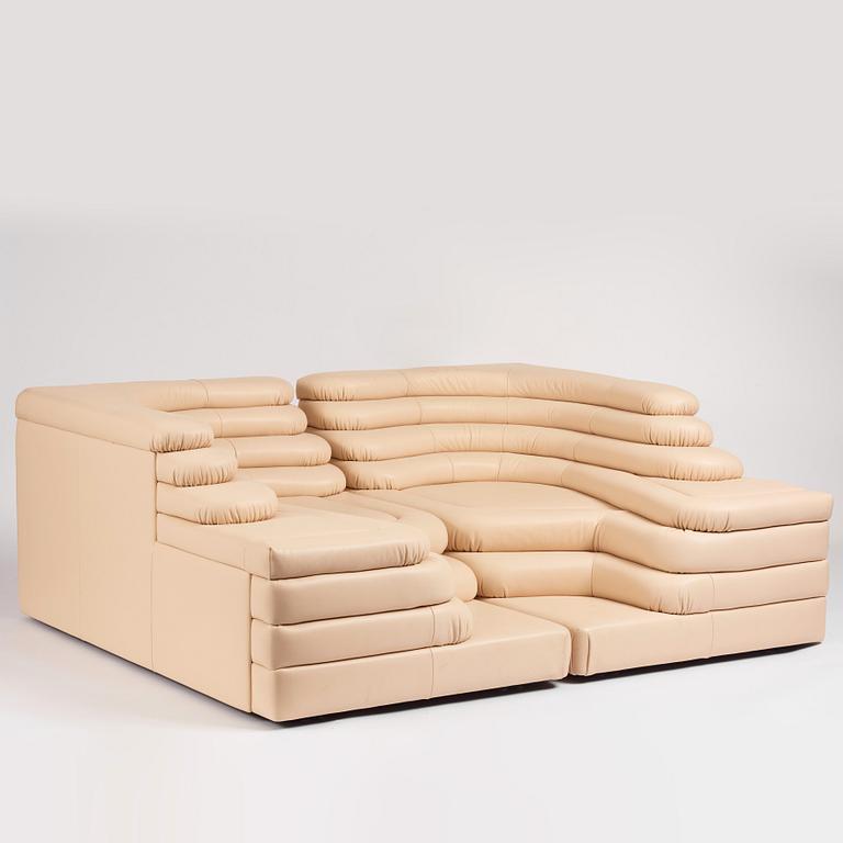 Ubald Klug, a two piece modular sofa, model "DS-1025, Terazza", De Sede, Switzerland, post 1973.
