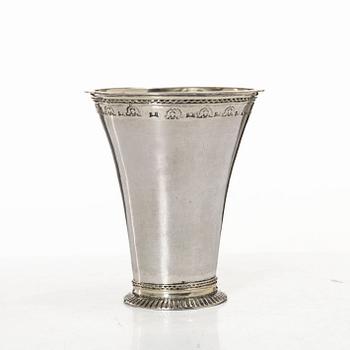 A Swedish silver beaker, mark of Johan Söderdahl, Söderköping 1777.