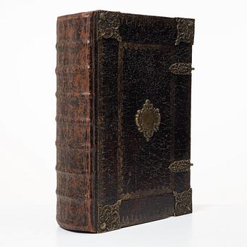 Biblia, Nürnberg 1662, with beatiful hand-painted engravings.