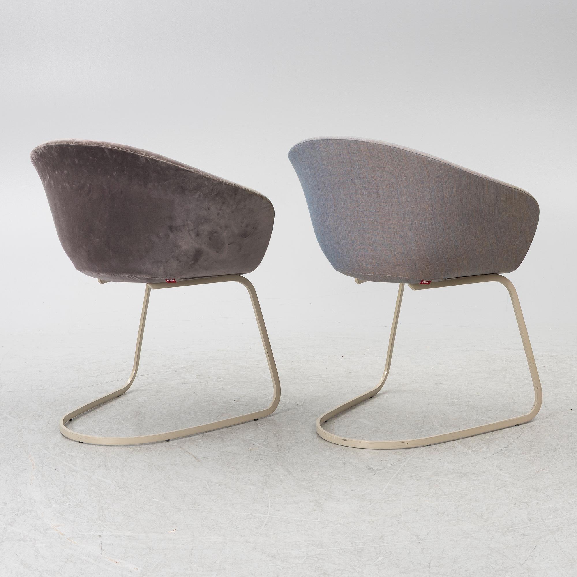 Armchairs, 3+1, Arper, Italy.