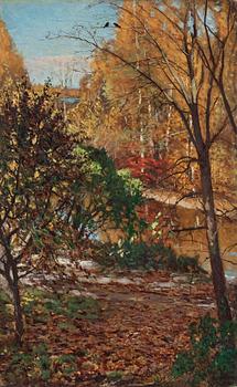 Axel Fahlcrantz, Autumn landscape, Engelsberg.