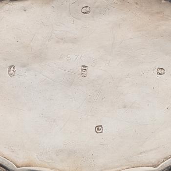 John Robins, tekanna, silver, London 1802.