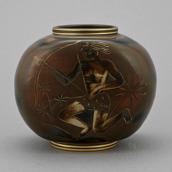 VAS, stengods, Oskar Dahl, Alp, Lidköping,1900-talets första hälft.