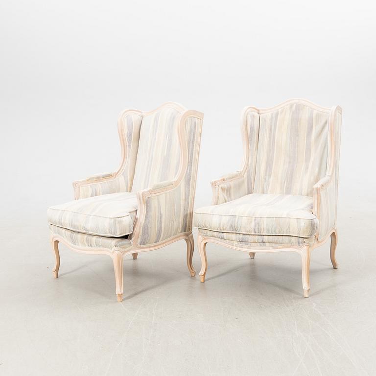 Bergèrer ett par Rokoko-stil 1900-talets andra hälft.