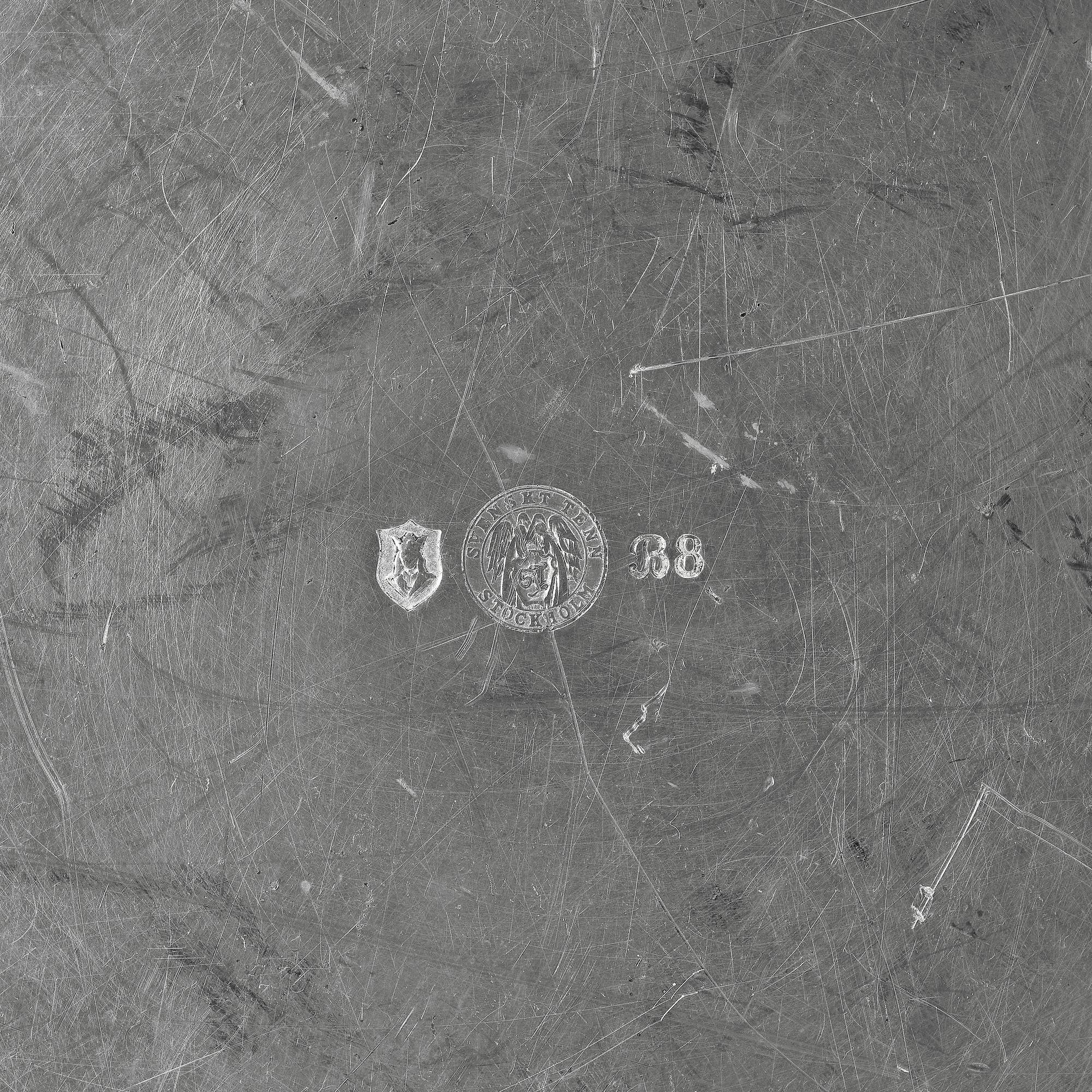 Firma Svenskt Tenn, a pewter tray, Stockholm, 1928.