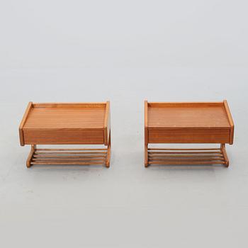 SÄNGHYLLOR, ett par, 1900-talets andra hälft.