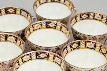 TESERVIS, 11 delar, porslin, trol Europa, 1800/1900-tal.