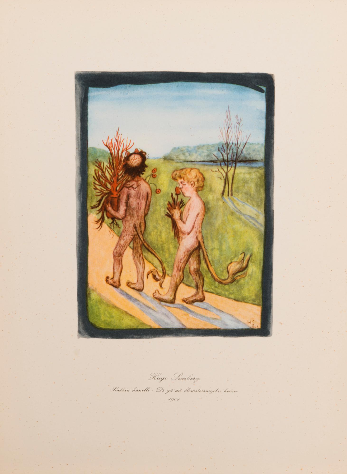 HUGO SIMBERG, after, a folder with 20 off-set printings, WSOY Porvoo 1952.