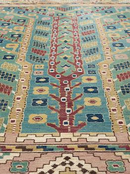 Märta Måås-Fjetterström, MATTA. "Almarna". Flossa. 308 x 203,5 cm. Signerad AB MMF.