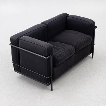Pierre Jeanneret, Charlotte Perriand & Le Corbusier, an 'LC 2' sofa, Cassina, Italy.