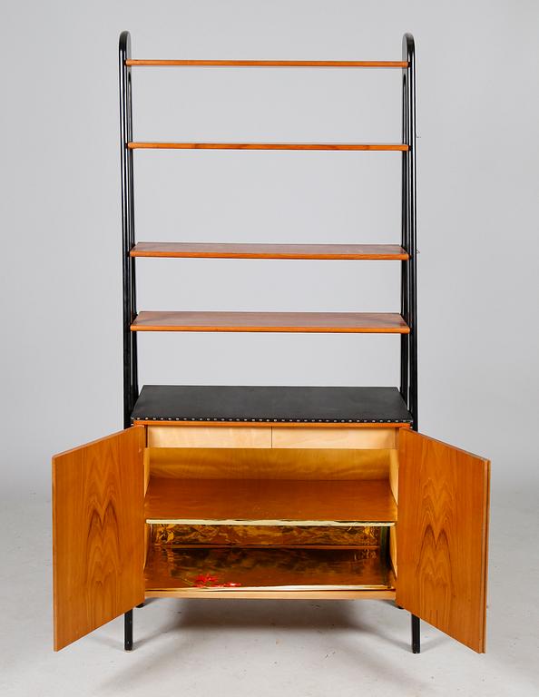 BOKHYLLA, 3 sektioner, 1960-tal.