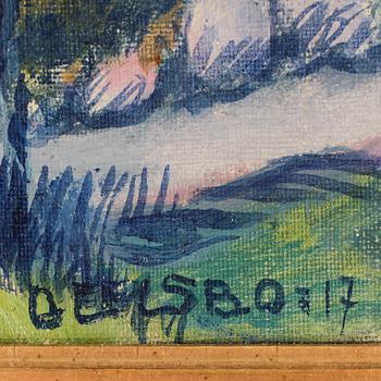 CARL DEELSBO, olja på duk, signerad o daterad -17.