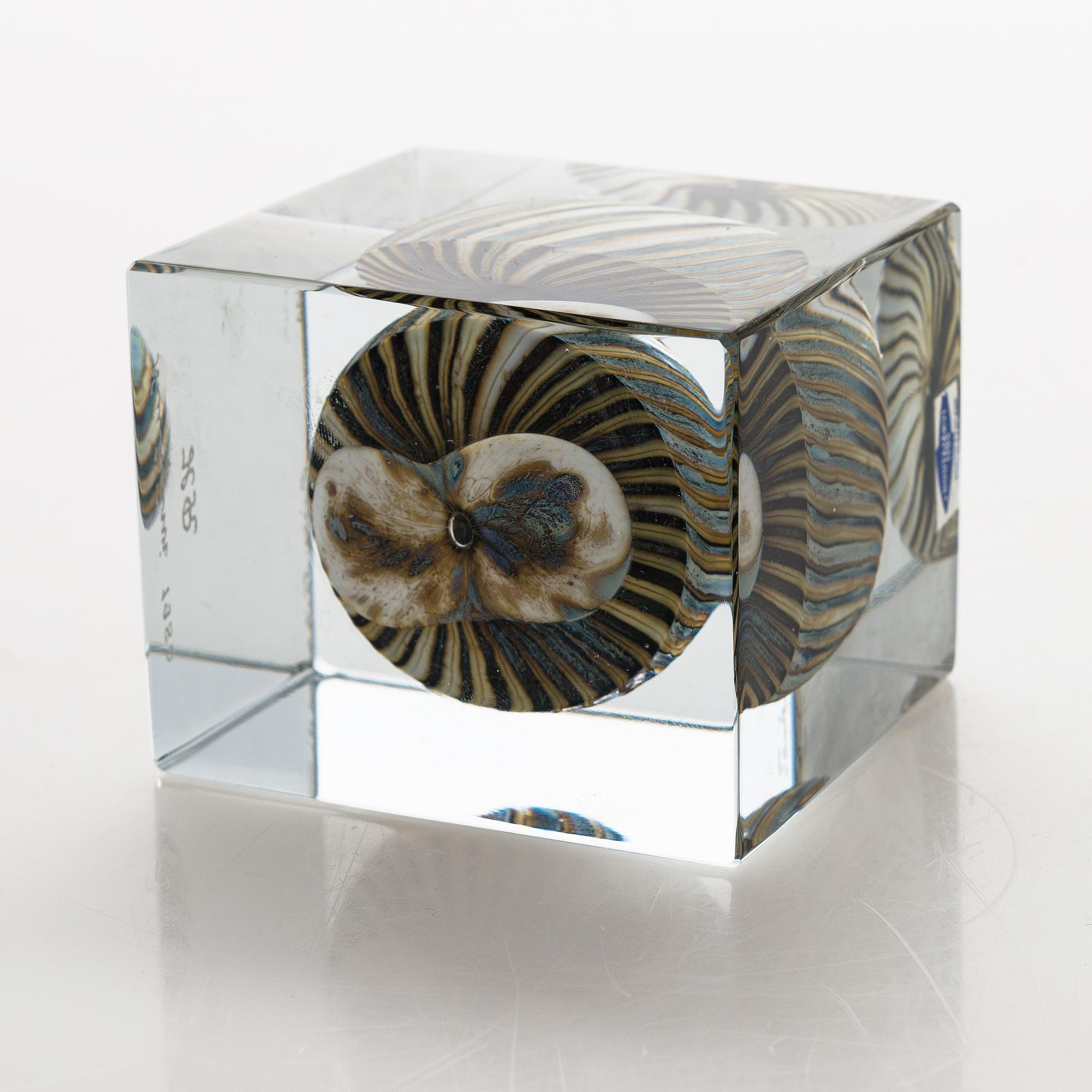 工芸品  oiva toikka Annual Cube 1991 Oiva Toikka – Glass cubes from Nuutajärvi and Iittala