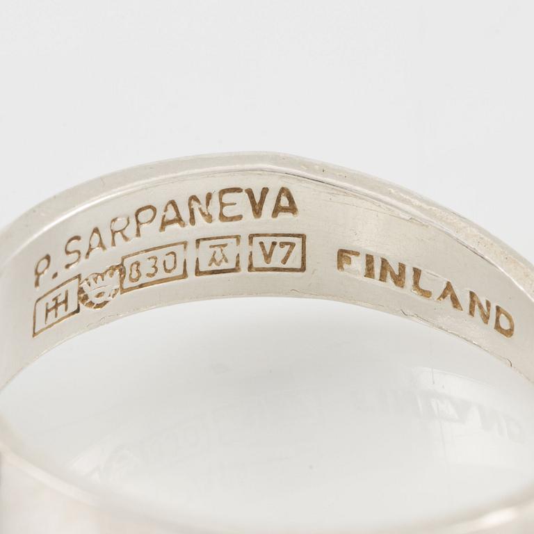 Two rings, sterling silver and silver, Björn Weckström and Pentti Sarpaneva.