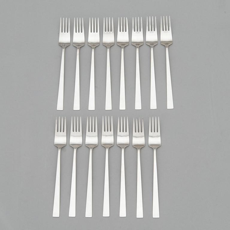 Bertel Gardberg, a 157-piece set of "Birgitta" sterling silver cutlery,  Kultateollisuus, Turku, Finland 1991-2001.