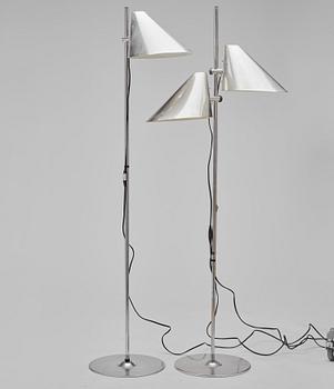 Hans-Agne Jakobsson, two model 'G-185' floor lights, Hans-Agne Jakobsson AB, Markaryd, 1960's/70's.