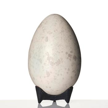 Hans Hedberg, a faience sculpture of an egg, Biot, France.