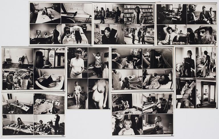 Carl Johan De Geer, photographs, seven photo collages 1958-1979.