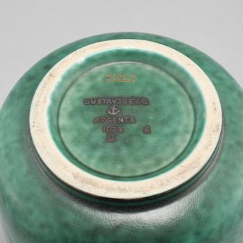 WILHELM KÅGE, "Argenta" vas, stengods, Gustavsberg, 1948.