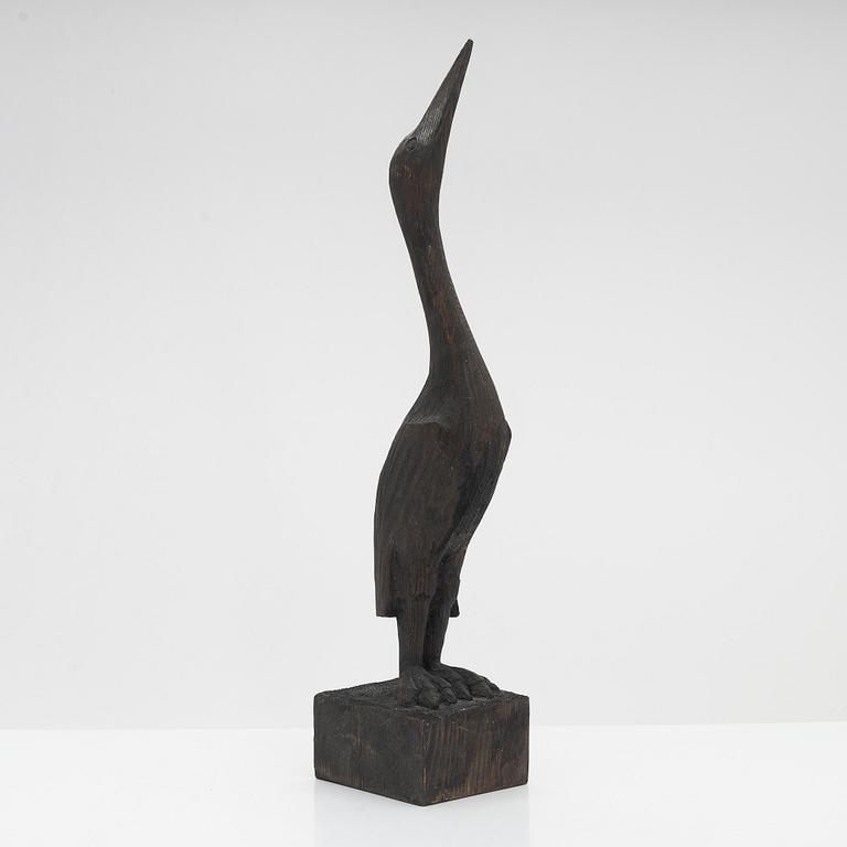 Sakari Pykälä, veistos, puuta, signeerattu ja päivätty -59.