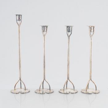 Josef Frank, a set of four 'Köver' candlesticks, Firma Svenskt Tenn.