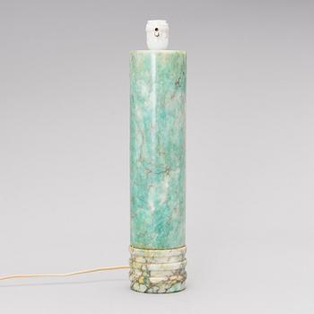 A MARBLE TABLE LAMP by Bergboms, Sweden, second half of 20th century.