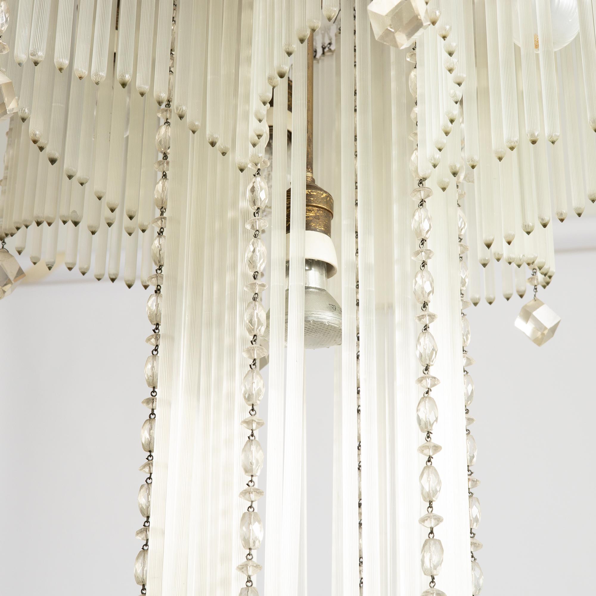 A chandelier, early 20th Century.