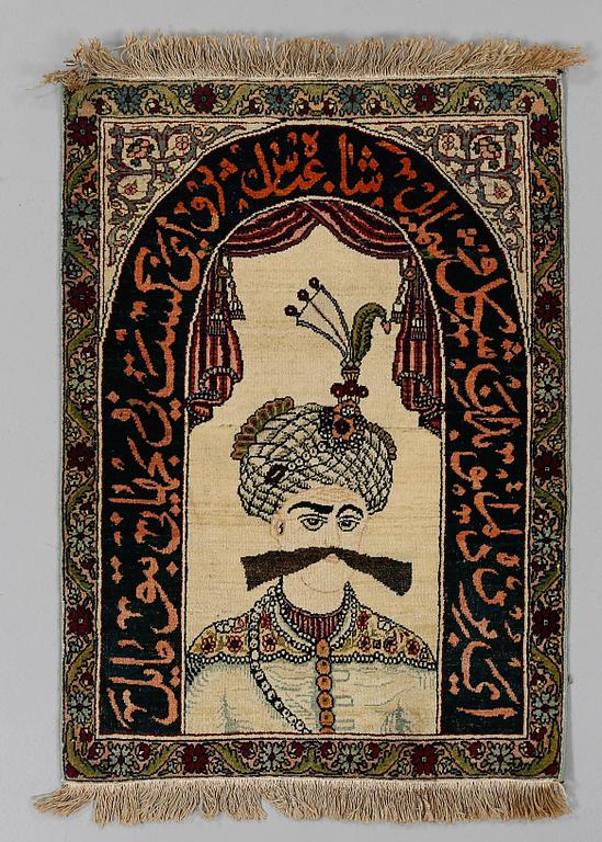 MATTA, semiantik, sannolikt Kirman Laver figural, 85x49 cm.