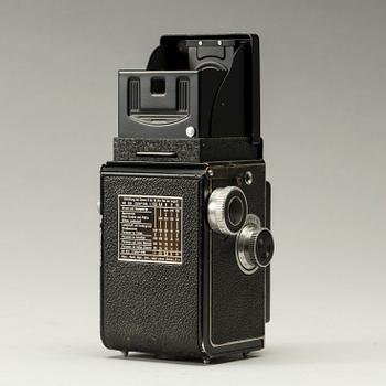 KAMERA, Rolleicord Compur-Rapid, Franke & Heidecke, Braunschweig, 1900-talets första hälft.