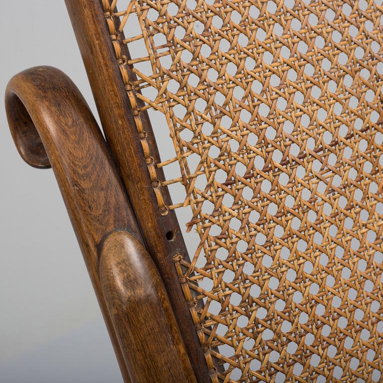 An early 20th century rocking chair.